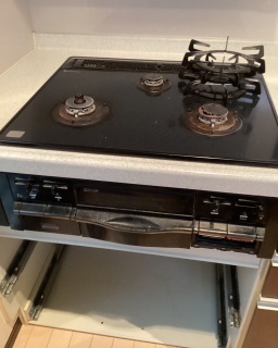 リンナイ　ビルトインコンロ　RS31W36P49RVW-13A-KJ 施工前