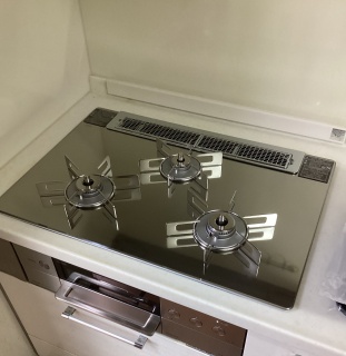 リンナイ　ビルトインコンロ　RHS71W30E13RASTW-13A-KJ 施工後