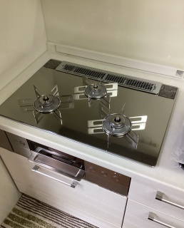 リンナイ　ビルトインコンロ　RHS71W30E13RASTW-13A-KJ 施工後