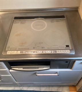 三菱　IHクッキングヒーター　CS-G321MS-KJ 施工前