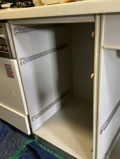 三菱　食器洗い乾燥機　EW-45R2S 施工前