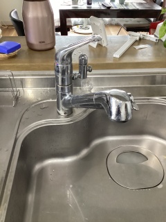 LIXIL　キッチン水栓　JF-NAH461SY-JW 施工前