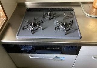 リンナイ　ビルトインコンロ　RS31M5H2SABW-13A-KJ 施工後