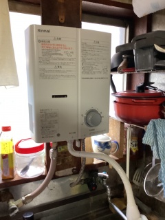 リンナイ　瞬間湯沸器　RUS-V51XTB-WH-13A 施工後