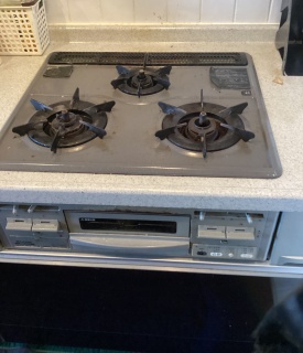 リンナイ　ビルトインコンロ　RB31AM5H2SAVW-13A-KJ 施工前