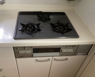 リンナイ ビルトインコンロ RHS31W42J2RSTW-13A-KJ 施工前