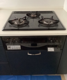 ハーマン　ビルトインコンロ　DG32T1VQ1-13A-KJ 施工前