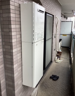 ノーリツ ガス給湯器 GT-2470AW-1-BL-13A-20A 施工後