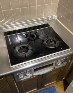 パロマ ビルトインコンロ PD-200WS-60CK-13A-KJ 施工前