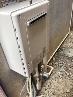 ノーリツ ガス給湯器 GT-2070SAW-BL-13A-20A 施工後