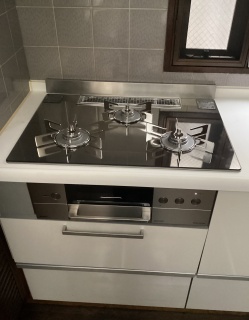 リンナイ ビルトインコンロ RHS72W38M13RCSTW-13A-KJ 施工後