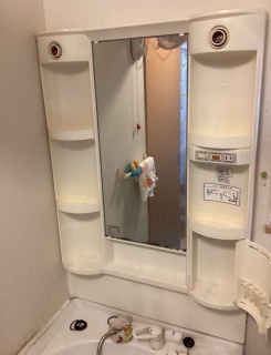 TOTO 洗面化粧台 T-VS-102-75-A-KJ 施工前