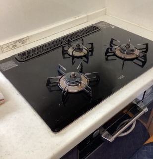 リンナイ ビルトインコンロ RHS71W30E15RCASTW-13A 施工前