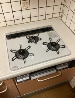 パロマ ビルトインコンロ PD-509WS-60CV-13A-KJ 施工後