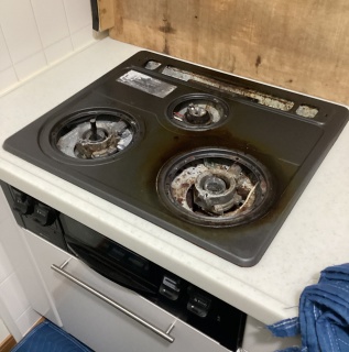 パロマ ビルトインコンロ PD-893WS-U60CV-LPG 施工前