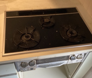 リンナイ ビルトインコンロ RHS71W42J4RSTW-13A 施工前