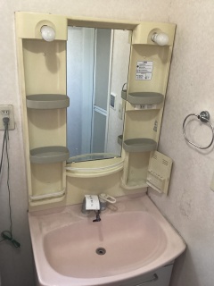 TOTO 洗面化粧台 T-VS-120-75-A-KJ 施工前