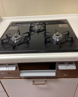 ハーマン　ビルトインコンロ　DG32T1VQ1SV-13A-KJ 施工後