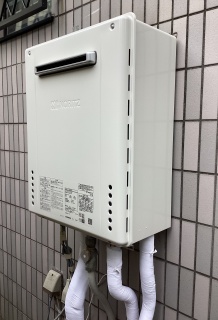 ノーリツ　ガス給湯器　GT-2070SAW-1-BL-13A-20A 施工後