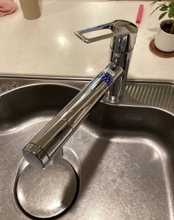 三菱ケミカル　キッチン水栓　F428BS-KJ 施工後