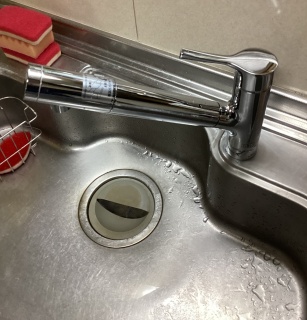 TOTO　キッチン水栓　TKS05307J-KJ 施工後