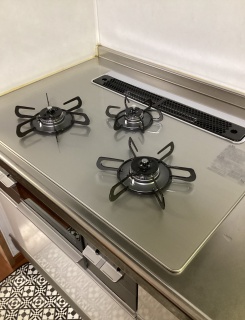 パロマ　ビルトインコンロ　PD-743WS-75GH-13A-KJ 施工後