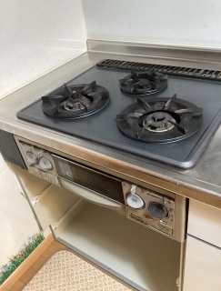 パロマ　ビルトインコンロ　PD-893WS-U60GH-13A-KJ 施工前