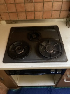 パロマ　ビルトインコンロ　PD-509WS-60CV-13A 施工前