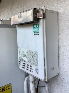 ノーリツ　ガス給湯器　GQ-1639WS-1-13A-15A 施工前