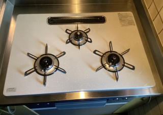 パロマ　ビルトインコンロ　PD-893WS-U75CV-13A 施工後