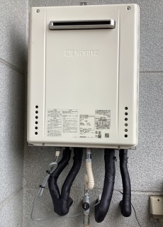 ノーリツ　ガス給湯器　BSET-N4-055-LPG-20A 施工後