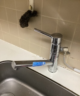 ＩＮＡＸ　キッチン水栓　SF-HB420SYXB 施工前