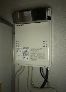 ノーリツ　ガス給湯器　GQ-1639WS-1-13A-15A 施工後