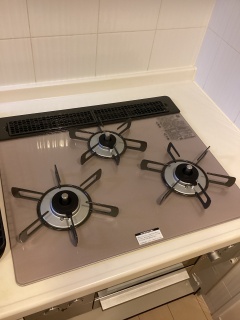 リンナイ　ビルトインコンロ　RHS31W42J2RSTW-13A 施工後