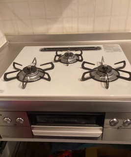 パロマ　ビルトインコンロ　PD-893WS-U60CV-13A-KJ 施工後