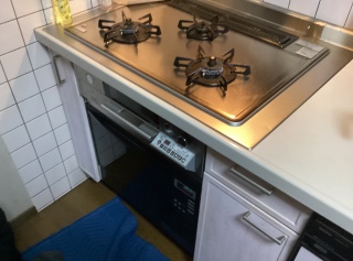 ノーリツ　ガスオーブンレンジ　NDR601CSTK-13A-KJ 施工前