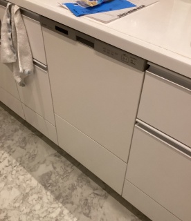 三菱　食器洗い乾燥機　EW-45R2SM-KJ 施工後