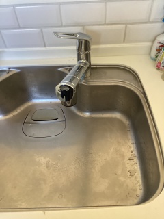 KVK　キッチン水栓　KM6001EC2 施工前