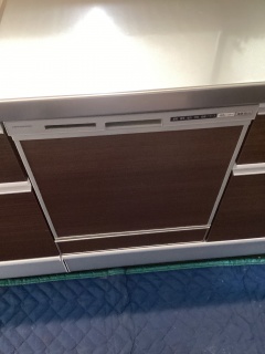 クリナップ　食器洗い乾燥機　ZWPP45R21ADK-E 施工前