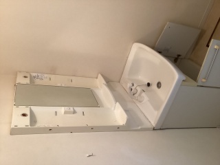 ＴＯＴＯ　洗面化粧台　T-VS-144-75-A-KJ 施工前