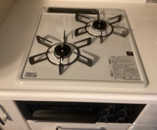 リンナイ　45cmビルトインコンロ　RB2K3H3SAB-13A-KJ　　 施工後