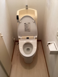 TOTO　トイレ　TSET-QRS1-WHI-1 施工前