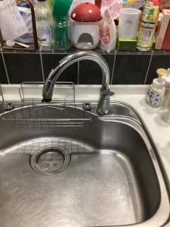 LIXIL　キッチン水栓　SF-NAB451SYX 施工前