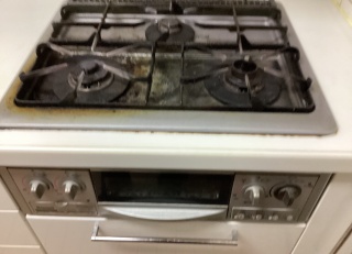 パロマ　ビルトインコンロ　PD-893WS-U60GH-13A-KJ 施工前