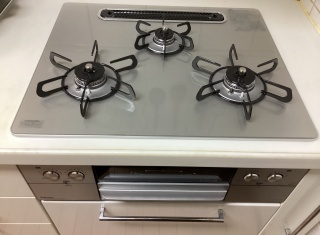 パロマ　ビルトインコンロ　PD-893WS-U60GH-13A-KJ 施工後