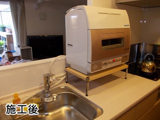 東芝　卓上食洗機＋分岐水栓　DWS-600D(P)＋CB-SSG6　