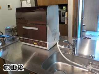 TOTO  キッチン水栓　TKGG31EH + パナソニック　卓上型食器洗い乾燥機　NP-TR9-T